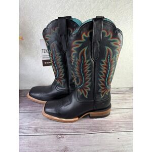 Ariat Frontier Tilly Obsidian Black Leather Western Boots‎ NEW Womens 6.5 B